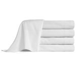 Verese by Villa di Lusso T300 Cotton Sateen Weave, Queen Flat Sheet, 94x120 FS, White
